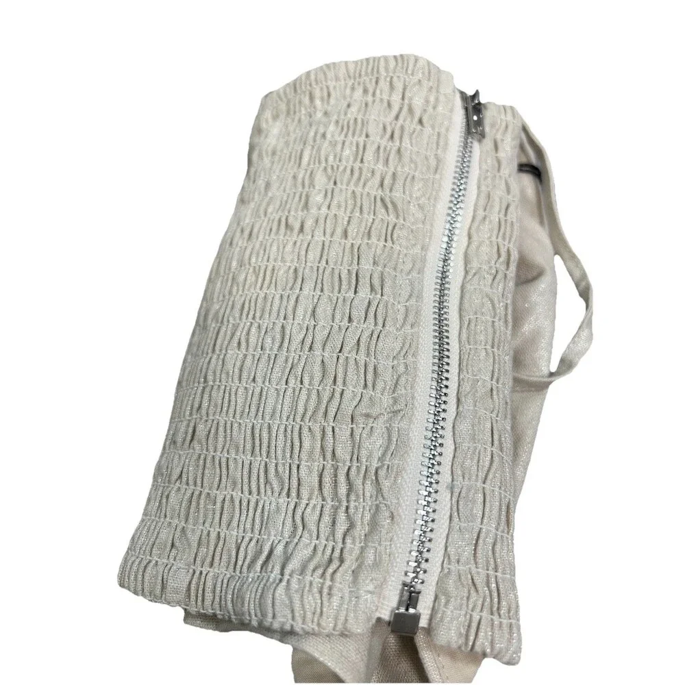 Jason‎ Wu Women’s Beige Crop Bow Top Beige Size medium NWT Designer Luxury Boho - Picture 9 of 9